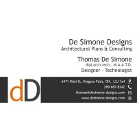 De Simone Designs | Architectural Plans & Consulting logo - Similar company to Good Way Homes