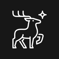 Reindeer logo - Similar company to Search Party