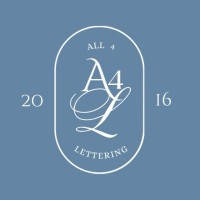 All 4 Lettering logo - Similar company to Lettering On The Cheap