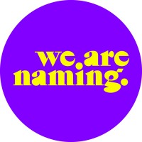We Are Naming logo - Similar company to River + Wolf