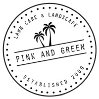 Pink and Green Lawn Care and Landscape logo - Similar company to Gecko Green - Lawn Care & Pest Control