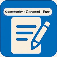 Opportunity→Connect→Earn $ logo - Similar company to Ict Media Pvt.Ltd.