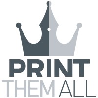 Print Them All logo - Similar company to Yamaha World & Royal Enfield