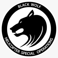 Black Wolf Helicopter Special Operations logo - Similar company to Echo Heliops (Every Coast Helicopter Operations)
