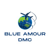Blue Amour DMC logo - Similar company to Tickat.Com