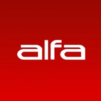 Alfa TV logo - Similar company to Galactic Omnivore