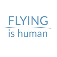 FLYING is human logo - Similar company to Aromni