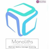 Monoliths-The Commerce Society of Motilal Nehru College Eve,University of Delhi logo - Similar company to E-Cell, Sri Aurobindo College