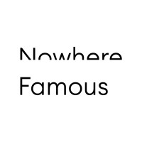 Nowhere Famous logo - Similar company to Brophy Studio
