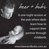 Beer + Bubs: childbirth education for dads at the pub logo - Similar company to Ballet Without Borders