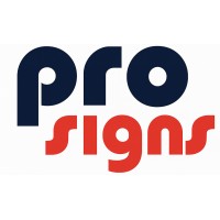 Pro Signs logo - Similar company to Takeform   Signage + Experiential Graphics