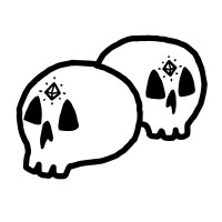 Skeletons logo - Similar company to Malformation Games
