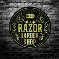 Barber shop razor logo - Similar company to Barber Shop & Co