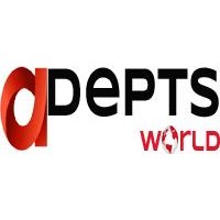 Adepts World logo - Similar company to Dirghadhi Technology