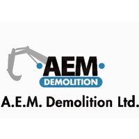 AEM Demolition logo - Similar company to First Demolition Services Ltd