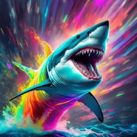 Happy Shark CGI logo - Similar company to Creaplay