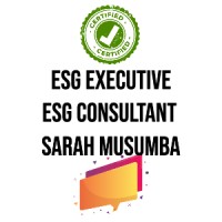 ESG Executive | ESG Consultant | ESG Strategy Development | ESG in Business | Sarah Musumba logo - Similar company to Eco Technology: Environmental, Esg  & Climate Consultant