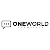 ONE WORLD Translate logo - Similar company to One World Marketing
