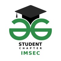 GeeksforGeeks IMSEC logo - Similar company to Geeksforgeeks  Student Chapter Kiet
