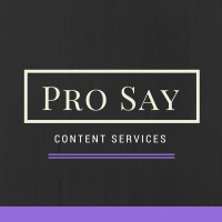 Pro Say Content Services