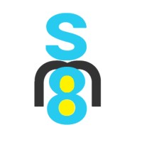 SociaM8 logo - Similar company to Olumen - Presentation And Pitch Deck Agency