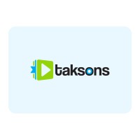 Taksons logo - Similar company to Liquid Tv