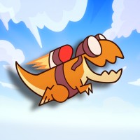 Dino Rocket logo - Similar company to Catalyst Games