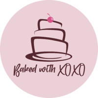 Baked with XOXO logo - Similar company to Freedom Cakes