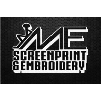 ME Screenprint & Embroidery logo - Similar company to Brooklyn Embroidery & Printing