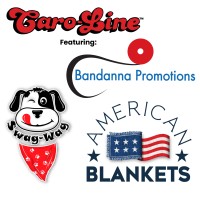 CARO-LINE - featuring USA Made lines: Bandanna Promotions, Swag-Wag Pets & American Blankets logo - Similar company to Aprons, Etc.