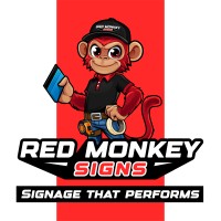 Red Monkey Signs logo - Similar company to Red Monkey Play