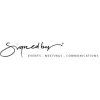 Signed by logo - Similar company to Pluk Events