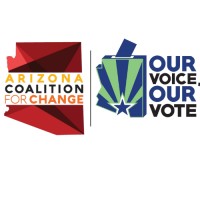 Arizona Coalition for Change | Our Voice Our Vote Arizona logo - Similar company to Retail, Arts, Innovation, & Livability Community Development Corporation (Rail Cdc)