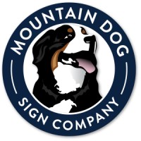 Mountain Dog Sign Company logo - Similar company to Design Den
