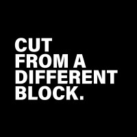CUT FROM A DIFFERENT BLOCK logo - Similar company to Graftism