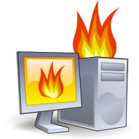 Computer On Fire