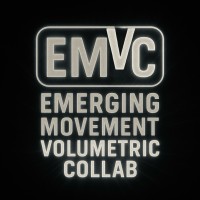 EMⱽC - Emerging Movement Volumetric Collab logo - Similar company to Holodeck™ Led - Powered By Qst