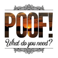 POOF! What Do You Need? logo - email format related to Carter's Trinity