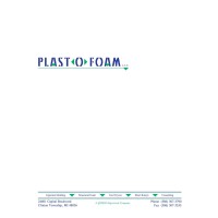 Plasto-O-Foam logo - Similar company to Lyons Manufacturing Group