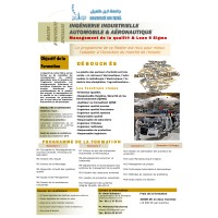 Master INGÉNIERIE INDUSTRIELLE AUTOMOBILE & AÉRONAUTIQUE : Management de la qualité logo - Similar company to Université Ibn Tofail