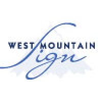 West Mountain Sign