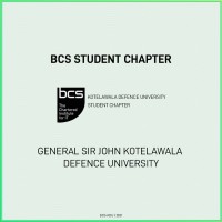 BCS Student Chapter - Kotelawala Defence University logo - Similar company to Ieee Embs Student Branch Chapter Of Kdu