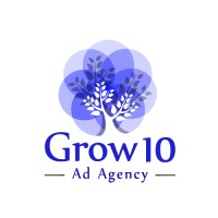 Grow10 Ad Agency logo - Similar company to V4B.Ai - Ai First Video Ad & Content Agency