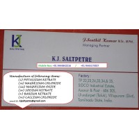 K.J.SALTPETRE (MANUFACTURER OF POTASSIUM NITRATE & MAGNESIUM CHLORIDE) +91 9444842216 (OR) +91 9445179207, kjsaltpetre@gmail.com logo - Similar company to Prime Process