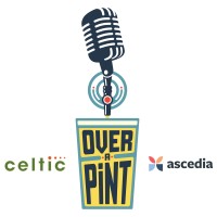 Over a Pint Podcast logo - Similar company to Green Onion Creative