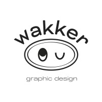 Wakker - Graphic Design logo - Similar company to Naha Graphic Design Brussels