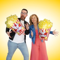 Popcorn Podcast with Leigh and Tim logo - Similar company to Justice Reinvestment Coalition