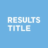 Results Title logo - Similar company to Elevated Title