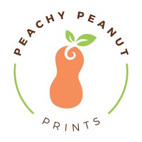 Peachy Peanut Prints logo - Similar company to Simple Grace Studio