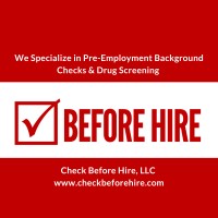 Check Before Hire, LLC logo - Similar company to Dialed In Golf Solutions